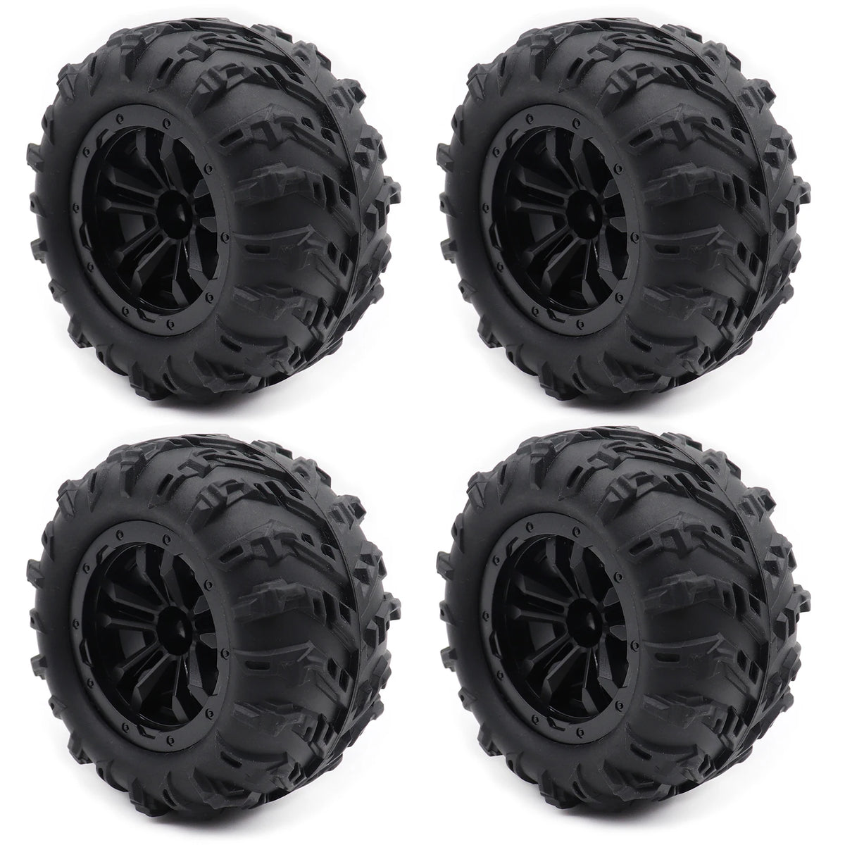 4PCS Rubber Tire 6034 for SCY 16101 PRO 16102 PRO 1/16 RC Monster Truck