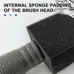 SEAMETAL Car Wheel Tire Rim Cleaning Brush Portable Plush Car Wheel Hub Brush Washing close-up view