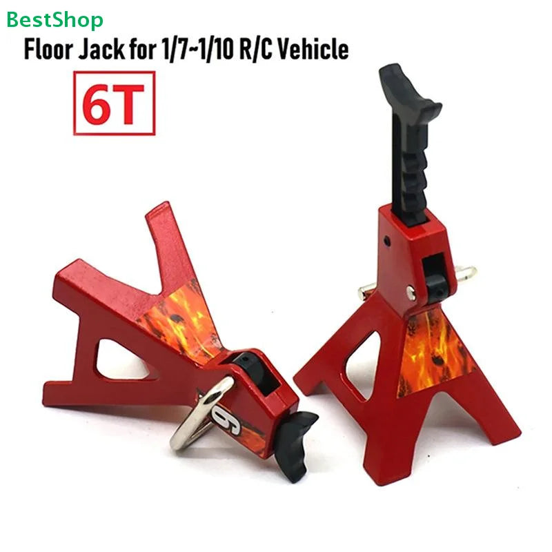 ♥1/10 Scale RC Car Jack Stands – 6T & 3T Mini Metal Jack Stands for RC Crawler Truck alternate view