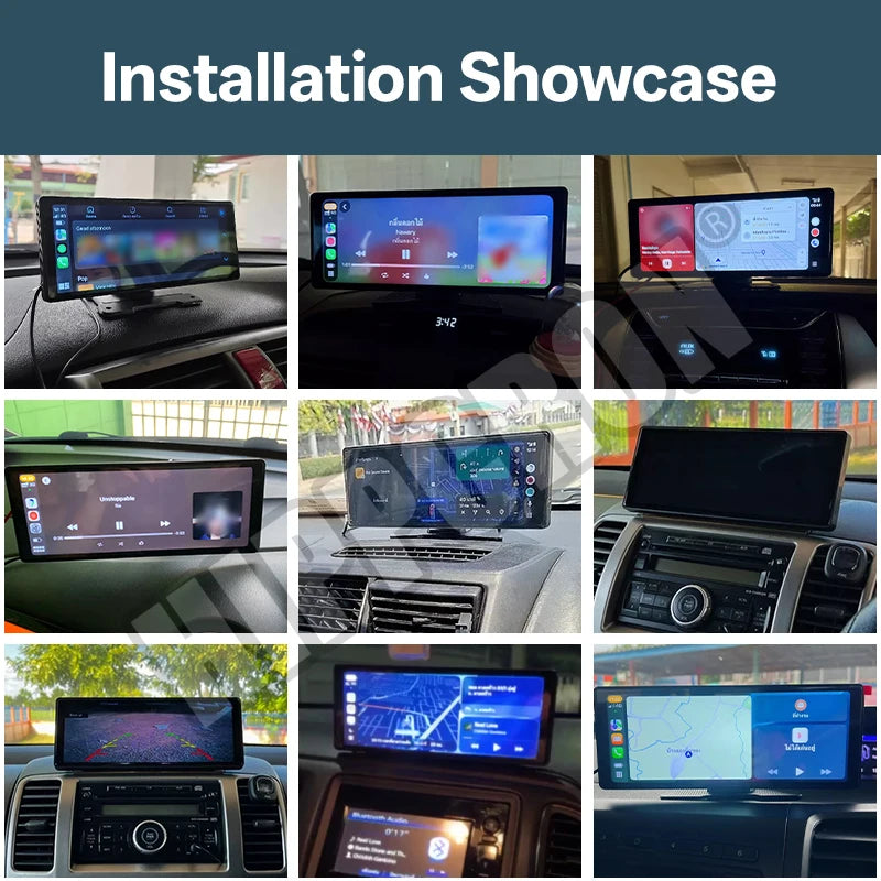 10.26" Car Mirror Radio Multimedia Video Player Universal Wireless Carplay Android Au lifestyle view