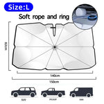 2025 Car Umbrella Windshield Sunshade | Foldable Front Window UV and Heat Protector detail view