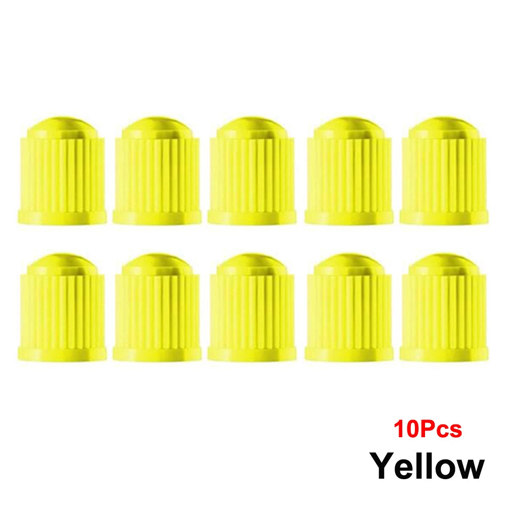 AUTCOAT Tire Stem Valve Caps | Universal Plastic Valve Covers for Cars, Trucks, Bikes lifestyle view