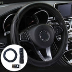 [FE] [FE] Universal Auto Car Steering Wheel Cover Leather Breathable Anti-slip 38cm