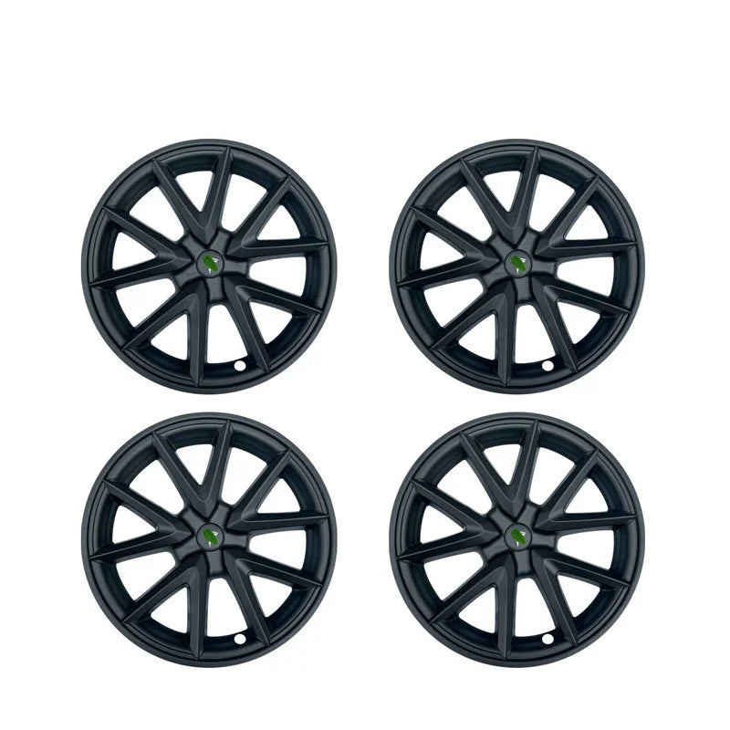 18-Inch Hub Caps Replacement Wheel Covers Set of 4 for Tesla Model 3 2017-2023 | ABS P close-up view