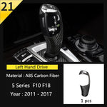 For BMW 5 Series F10 F11 520i Carbon Fiber Central Armrest Box Cover Storage Box Gear Position Panel Decoration Cover Auto Parts