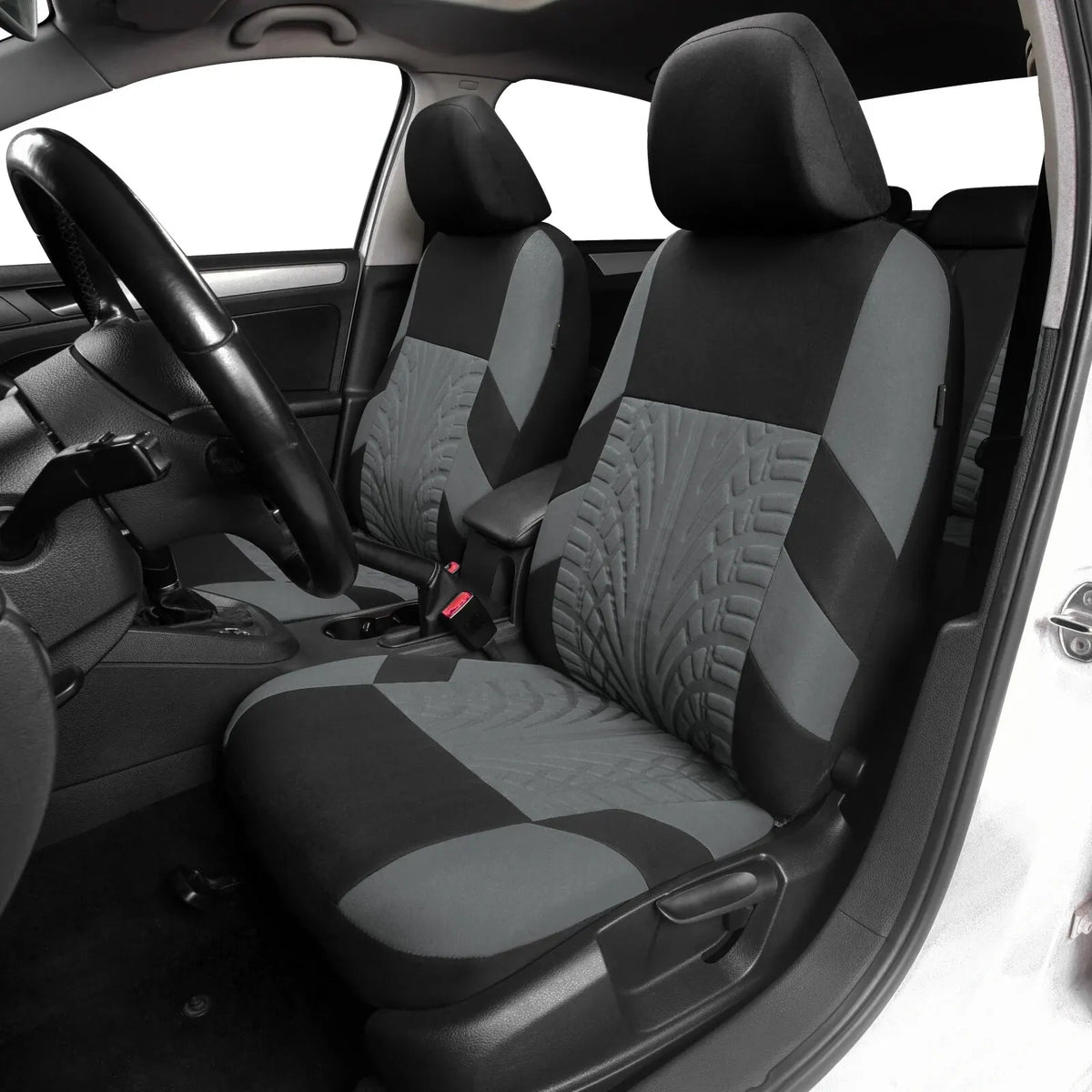 Car Seat Covers Full Set Front Split Rear Bench For Car Universal Cloth SUV Sedan Van Au detail view