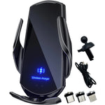 Q3 Smart Sensor Car Phone Wireless Charger | 15W Fast Auto-Clamping Qi Car Mount alternate view