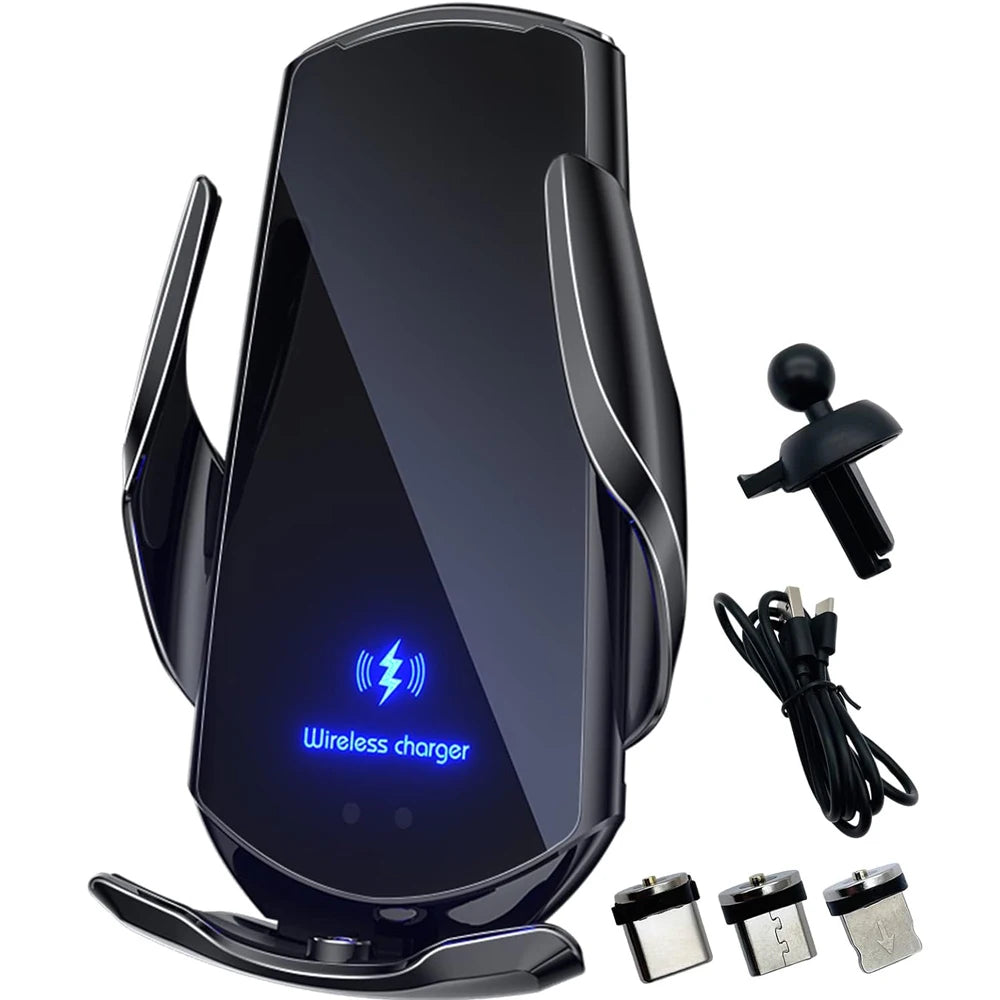 Q3 Smart Sensor Car Phone Wireless Charger | 15W Fast Auto-Clamping Qi Car Mount alternate view