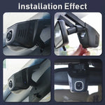 HD 4K 2160P Dash Cam | WiFi Car DVR with Front and Rear Camera alternate view