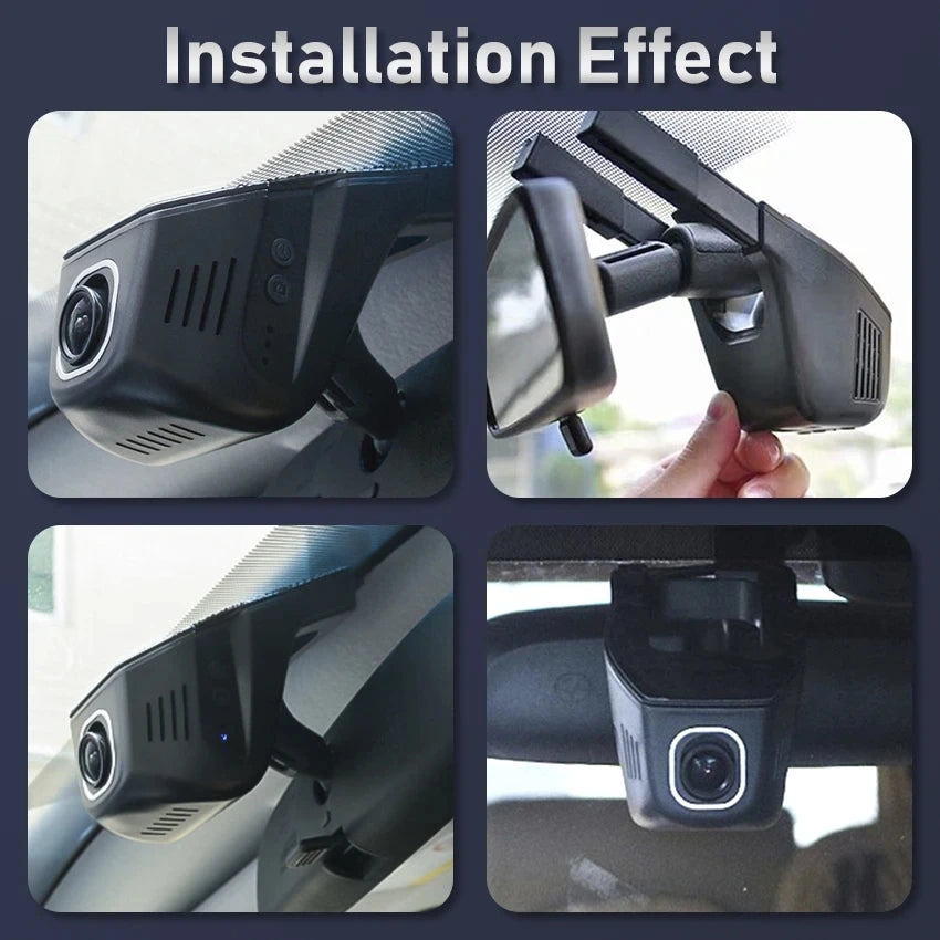 HD 4K 2160P Dash Cam | WiFi Car DVR with Front and Rear Camera alternate view