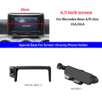 For Mercedes-Benz Car Mobile Phone Holder A B Class W242 W246 2013-2019 GLA CLA Screen Fixed Wireless Charger Cell Phone Holder