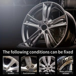 Automobile Wheel Rim Scratch Reconditioning Paste, Tire Rim Scratch Paint Repair Paste close-up view