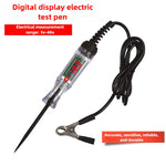 Automotive Test Pen LED Test Light Digital Display 12V 24V 70V Car Repair Circuit Fuse Tester Voltage Tester