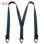 New Corn Grain Texture Suspenders Elastic Outdoor Suspenders with Buckle for Men Hiking detail view