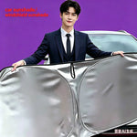 Car Front Windshield Sunshade Silver Titanium Heat Insulation