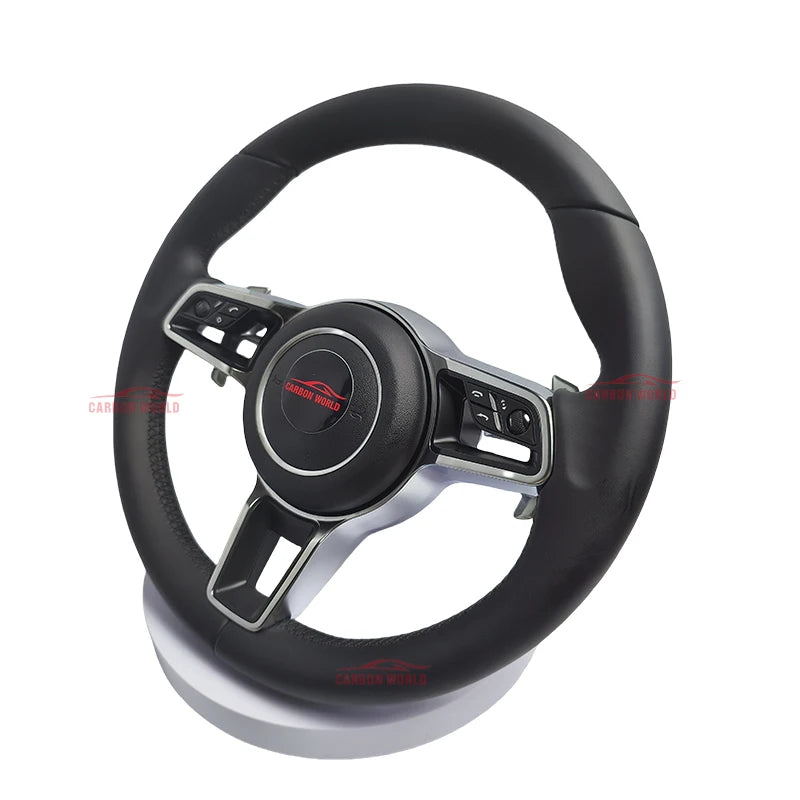 Customized Leather Car Steering Wheel For Porsches 911 996 Cayenne 958 718 Boxster 918 Cayman Macans Panamera Taycan GT RS 970
