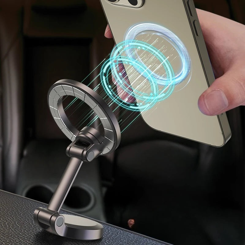 360° Rotating Magnetic Car Phone Holder | Foldable Dashboard Mount for All Smartphones detail view