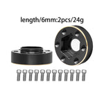 Brass 12mm Hex Hub Wheel Adapter for 1/10 RC Crawler 1.9 2.2 Inch Wheels additional angle