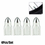 Aluminum Rocket Tire Valve Caps Set of 4 | Car and Motorcycle Alloy Valve Stem Covers detail view