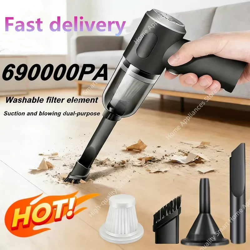 16000PA Wireless Car Vacuum Cleaner | Handheld Cordless for Auto & Home