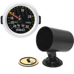-30~30 PSI Auto Car Turbo Boost Gauge with Sensor and Pod Holder | 52mm Gauge for Gasoli detail view