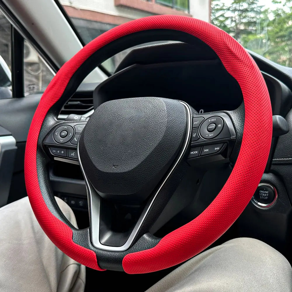 Steering Wheel Cover 36-38cm Universal Non-Slip Leather lifestyle view