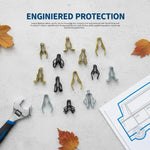 10 Pcs Universal Auto Front Console Dash Dashboard Retainer Rivet Fastener U Type Clip close-up view