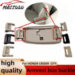 For Honda CITY Armrest box buckle switch Handle Center Glove Box Cover Storage box hinge Handle buckle  black  Beige