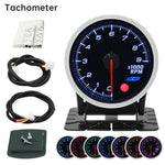 2 Inch 52mm Smoke Lens Turbo Boost Gauge | 8 Color Backlight Car Gauge with Sensor alternate view