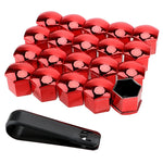 17mm/19mm/21mm 20Pcs Car Wheel Nut Caps Protection Covers Caps Auto Hub Screw Cover Blac detail view