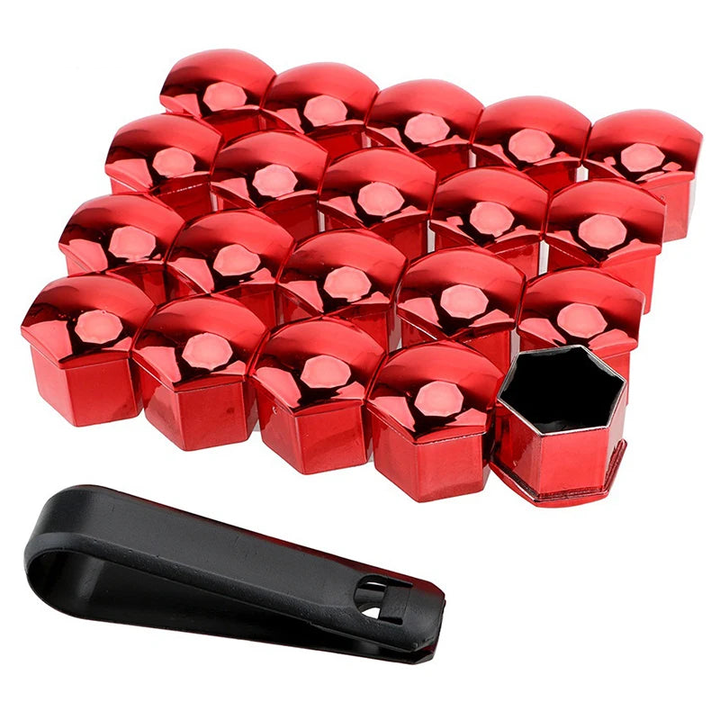 17mm/19mm/21mm 20Pcs Car Wheel Nut Caps Protection Covers Caps Auto Hub Screw Cover Blac detail view