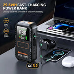 5000A Car Jump Starter with Air Compressor 150PSI Tire Inflator