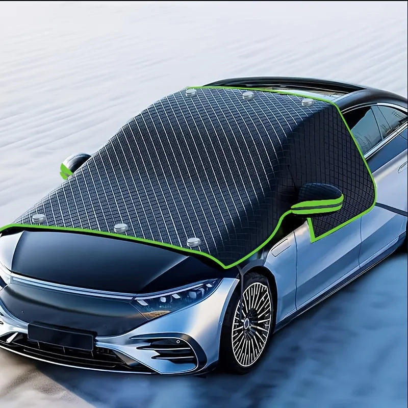 Car Snow Cover Winter Front Windshield | Anti-Freeze Magnetic Half Cover