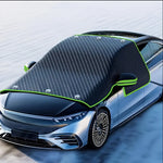 Car Snow Cover Winter Front Windshield | Anti-Freeze Magnetic Half Cover