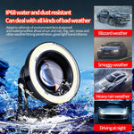 Devil's Eye LED Car Dynamic HeadLamps Angel Eyes lamp Waterproof Headlight 82 Modes additional angle