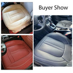 1PCS Nappa Leather Car Seat Cover Full Wrap Driver Car Seat Protector Mat Anti-Slip additional angle