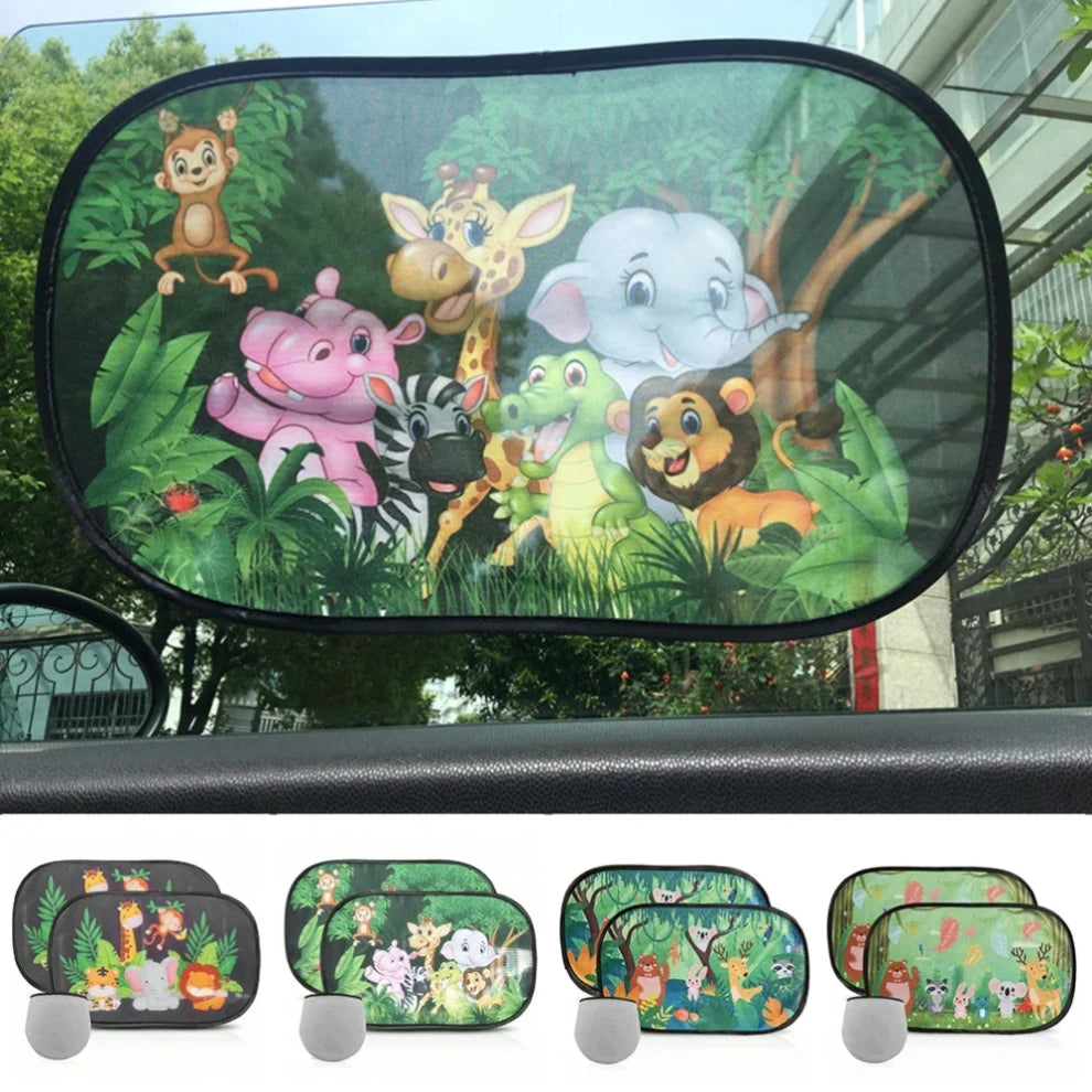2PCS Car Sun Shade Side Window Curtain | Universal Static Adsorption Sunshade Cover additional angle