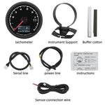 7-Color Backlight Display Gauge Set | Boost Water Temp Oil Pressure Tachometer detail view