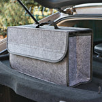 Large Felt Car Trunk Organizer | Anti-Slip Foldable Storage Box alternate view