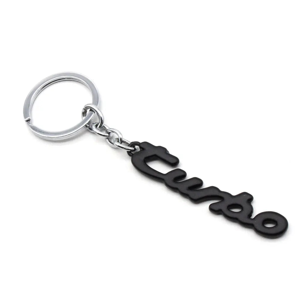 TURBO Keychain Car Key Ring Metal Keychain alternate view