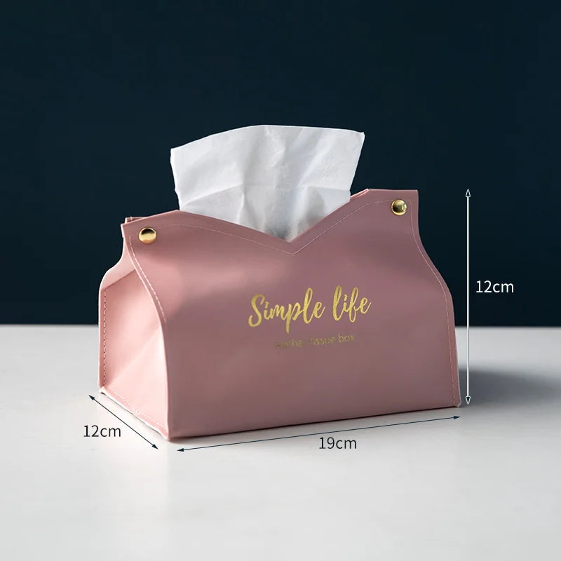Leather Tissue Box Napkin Holder Car Tissue Box Home Living Room Holder Case Storage lifestyle view
