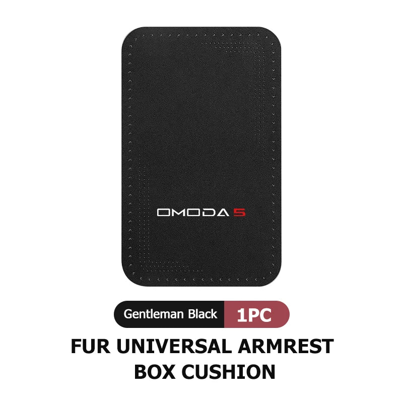 For Chery Omoda Breathable Leather Car Logo Armrest Box Cover Central Armrest Protect lifestyle view