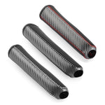 Carbon Fiber Car Leather Handbrake Cover Protective Sleeve Hand Brake Protection Car Int detail view