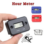 Kebidumei Motorcycle Digital Hour Meter | Inductive Tachometer for Gas Engines
