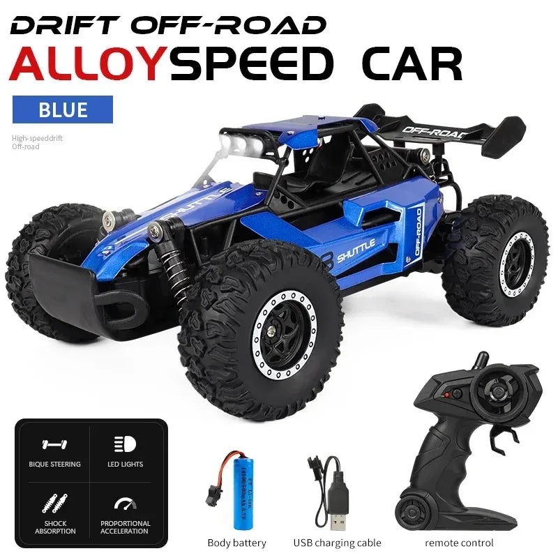 1:16 RC Car 2WD with LED Light Remote Control Toy alternate view