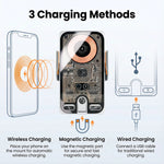 For Volvo S90 V90 2016 2017 2018-2025 Car Phone Holder Wireless Charger Holder Phon additional angle