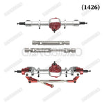 MN82 Remote Control Car Upgrade Metal Front and Rear Axle Drive Shaft Shock Absorber Tire for MN 1/12 MN82T LC79 MN82S MN82Pro