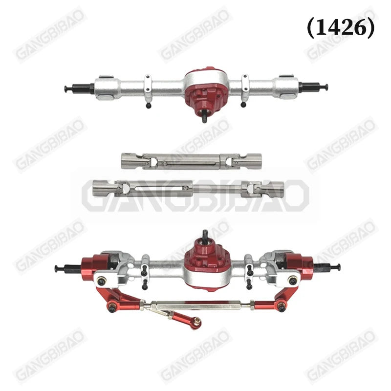 MN82 Remote Control Car Upgrade Metal Front and Rear Axle Drive Shaft Shock Absorber Tire for MN 1/12 MN82T LC79 MN82S MN82Pro