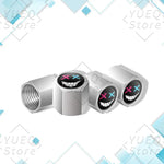 4Pcs XX Smiling Face Logo Pattern Car Tire Valve Caps | Universal Aluminum Tire Stem alternate view