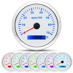 85MM Digital Tachometer 3000-8000 RPM | 7-Color Backlight LCD for Boat Car Marine RV lifestyle view